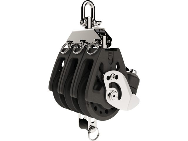 Lewmar 3-schijfs Synchro blok met hondsvot en klem Optimale lijn Ø: 6 mm