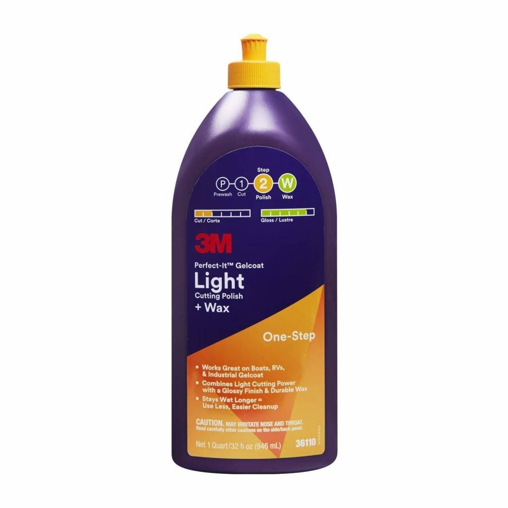 3M products Gelcoat Light Compound + Wax 1L