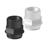 Trudesign Kunststof Verbinder met draadeinde 1½” x 1½”