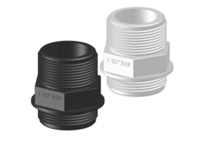 Trudesign Kunststof  Verbinder met draadeinde 1½” x 1½”