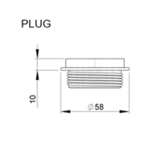 Trudesign Kunststof Plug 1½”