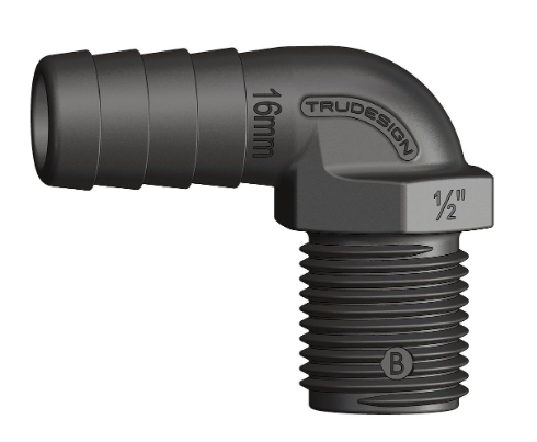 Trudesign Tule 90° buitendraad  Compact serie