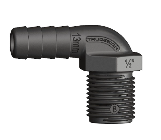 Trudesign Tule 90° buitendraad  Compact serie