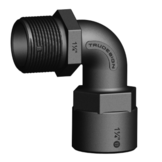 Trudesign Verbinder met binnen- en buitendraad 90°