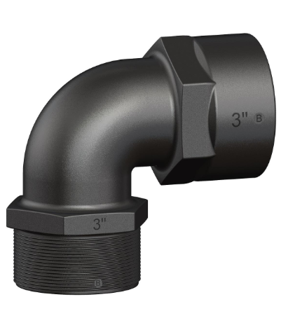 Trudesign Verbinder met binnen- en buitendraad 90°