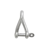 Talamex Gedraaide sluiting kort rvs captive pin