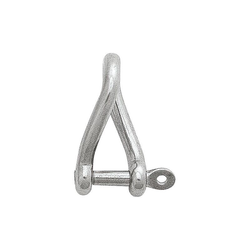 Talamex Gedraaide sluiting kort rvs captive pin