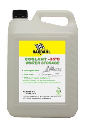 Bardahl koelvloeistof -35°C Winterstorage Bio 5ltr