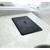 AquaAmp 215 Rectangular pad surface mount, 15W Qi2, standaard magneet