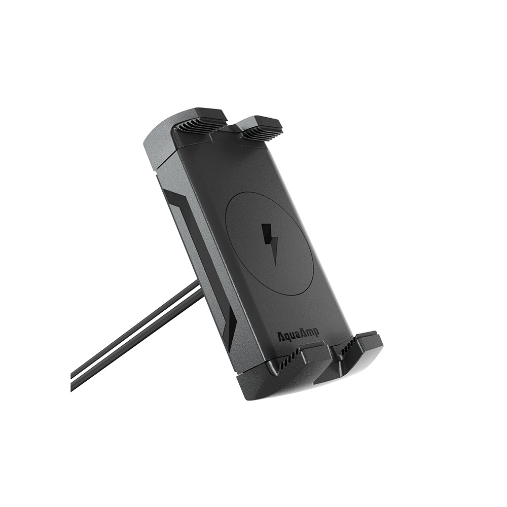 AquaAmp 510 Verticale vlakke klemhouder, 10W Qi, geen magneet