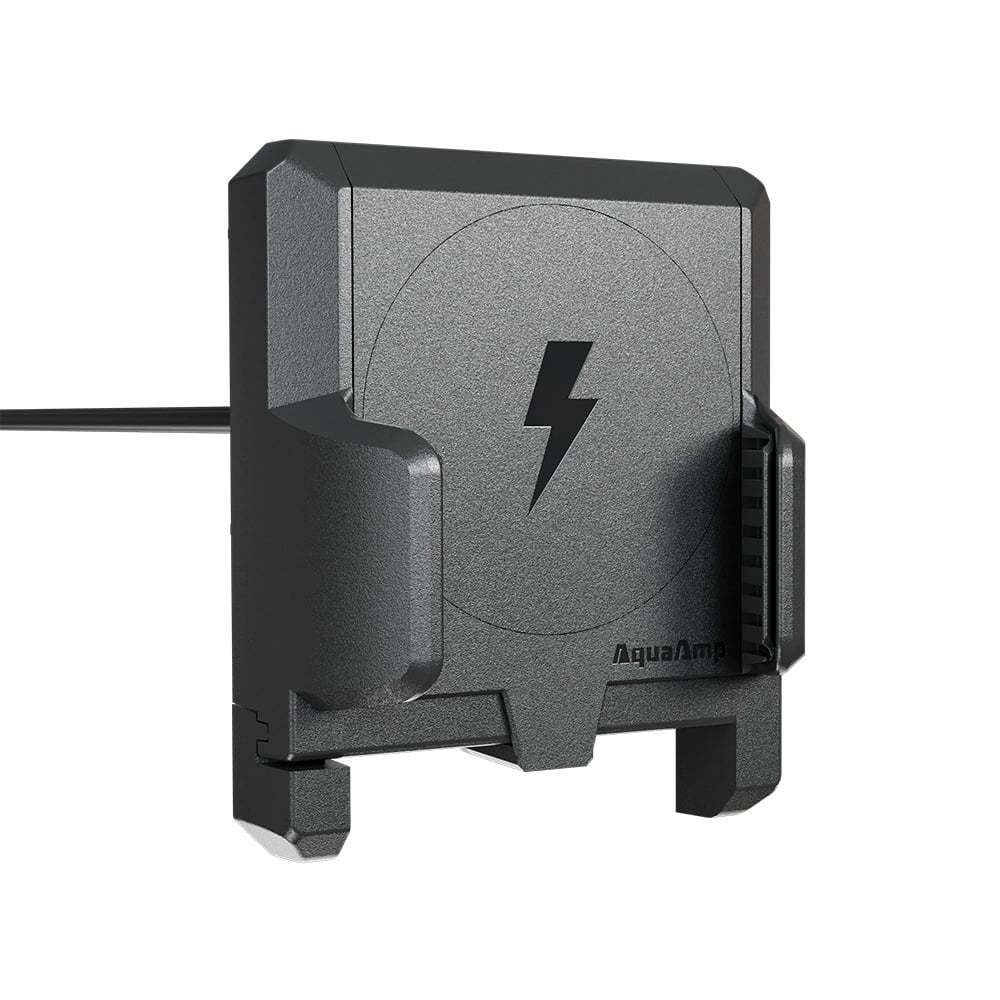 AquaAmp 910 Verticale vlakke klemhouder, 10W Qi, geen magneet