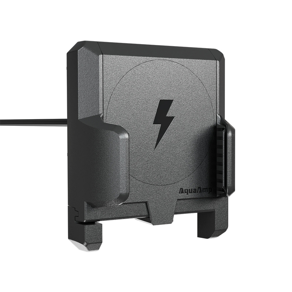 AquaAmp 25X Verticale vlakke klemhouder, 25W Qi2.2, sterke magneet