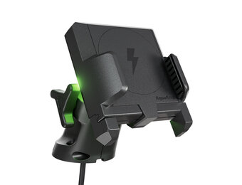 AquaAmp 925X-ARM Verticale verstelbare klemhouder met LED, 25W Qi2.2, sterke magneet