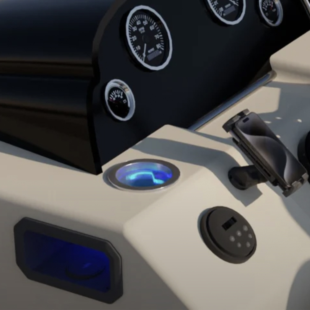 AquaAmp SeaSocket bekerhouder, 12VDC 360Watt