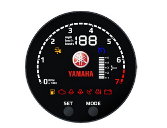 Yamaha 6VM ronde meterset kleur
