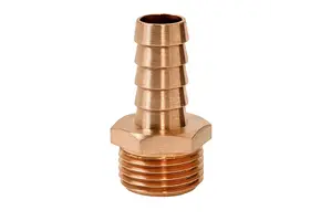  Bronzen slangpilaar buitendraad 1/8 - 5