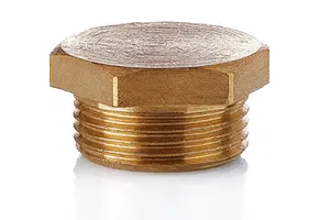  Bronzen Plug  6-kant