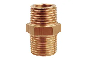  Bronzen Dubbelnippel