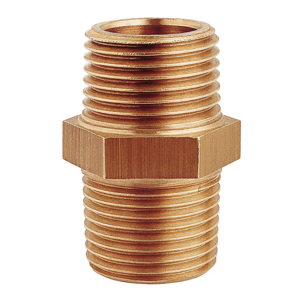  Bronzen Dubbelnippel