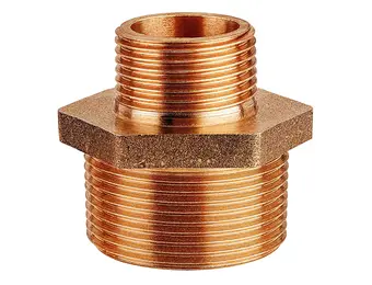  Bronzen Verloopnippel