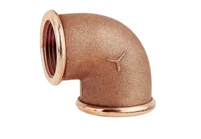  Bronzen bocht 90 graden binnen-binnendraad