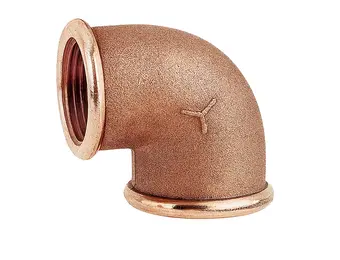  Bronzen bocht 90 graden binnen-binnendraad