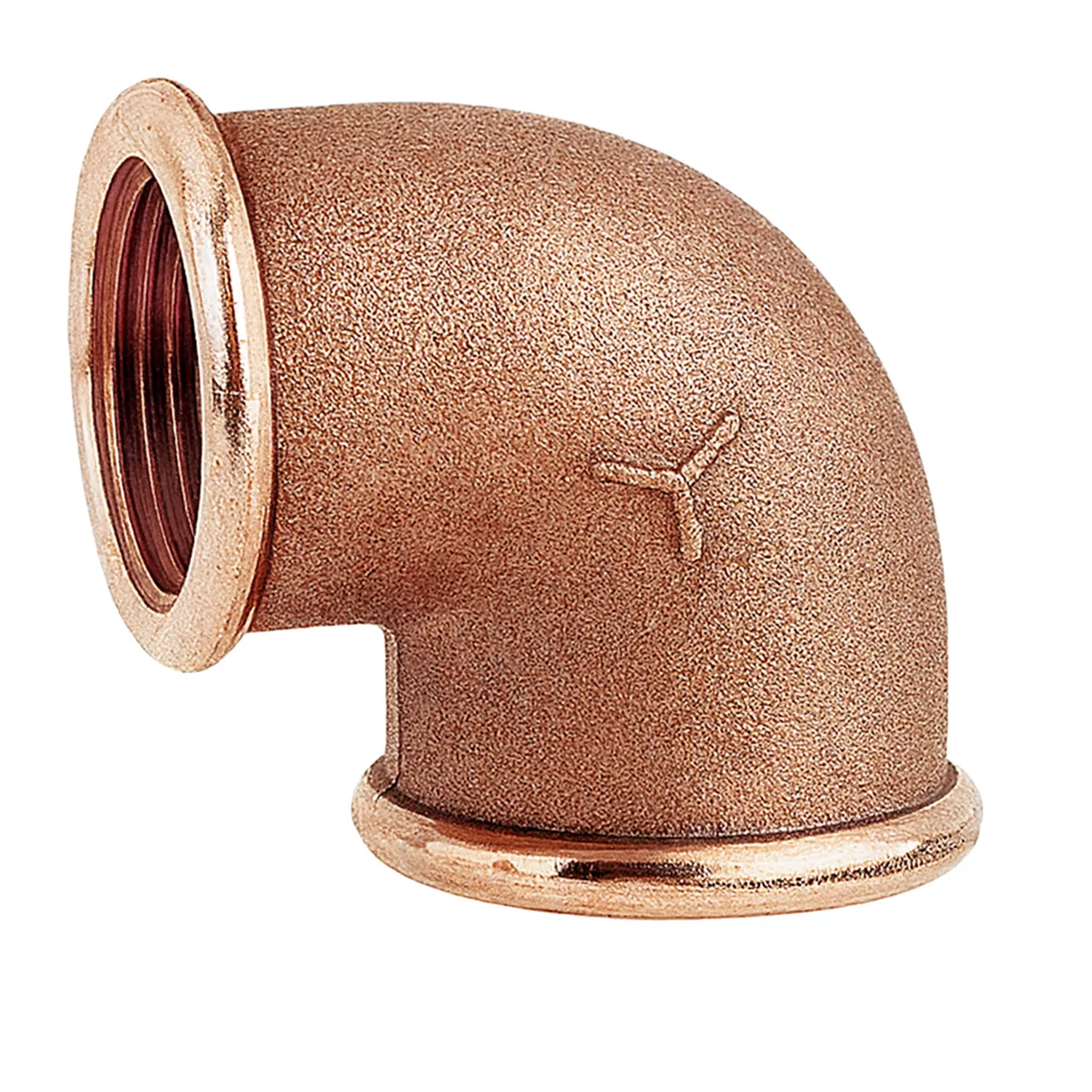  Bronzen bocht 90 graden binnen-binnendraad