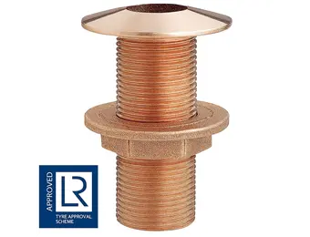 Bronzen huiddoorvoer schuin