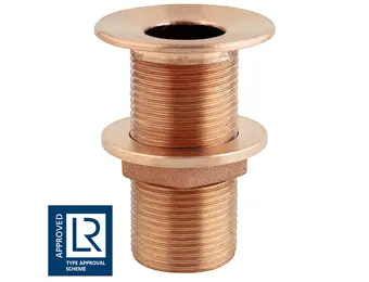  Bronzen huiddoorvoer met schuine omlijsting