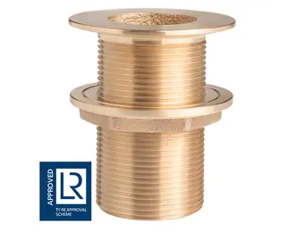 Bronzen huiddoorvoer plat