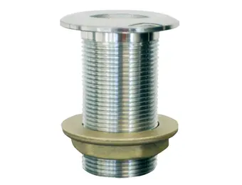 Messing huiddoorvoer bol verchroomd