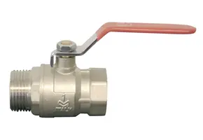  Kogelkraan Binnen/Buitendraad Messing