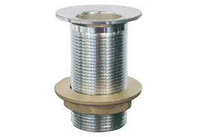  Messing huiddoorvoer hol verchroomd