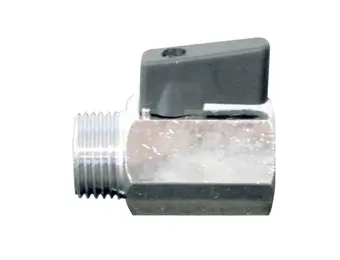  Messing verchroomde mini kogelkraan binnen-buitendraad