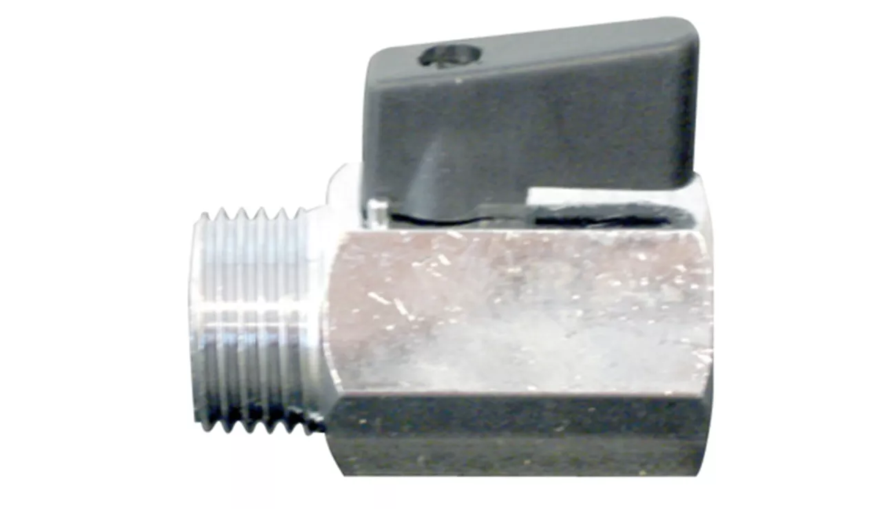  Messing verchroomde mini kogelkraan binnen-buitendraad