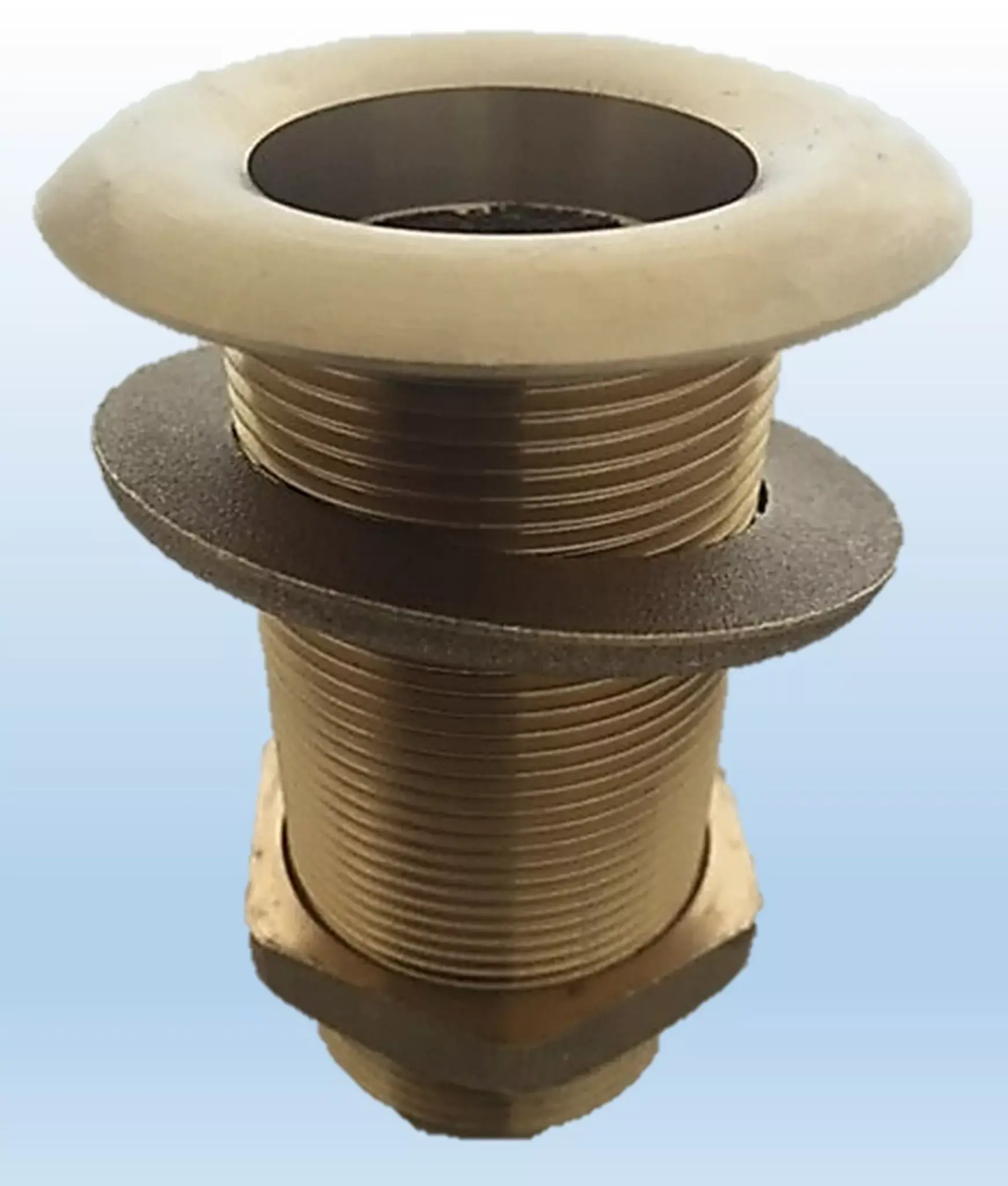  Huiddoorvoer messing 100 mm draad