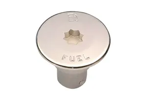  Dekvuldop messing verchroomd inclusief sleutel