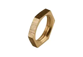  Messing moer zonder flens 6-kant