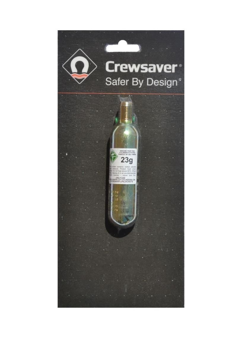 Crewsaver Gaspatroon 23 g voor Junior Crewfits
