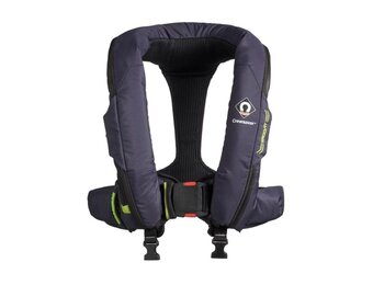 Crewsaver Reddingsvest ErgoFit 190N auto met harnas, licht & hood navy/ groen