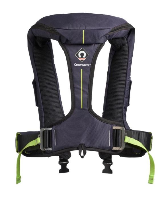 Crewsaver Reddingsvest ErgoFit 190N auto met harnas, licht & hood navy/ groen