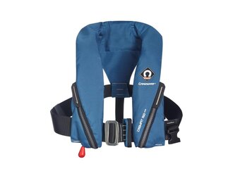 Crewsaver Reddingsvest Crewfit 150N Junior auto met harnas blauw/rood