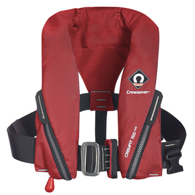 Crewsaver Reddingsvest Crewfit 150N Junior auto met harnas blauw/rood, foto 2 van 5