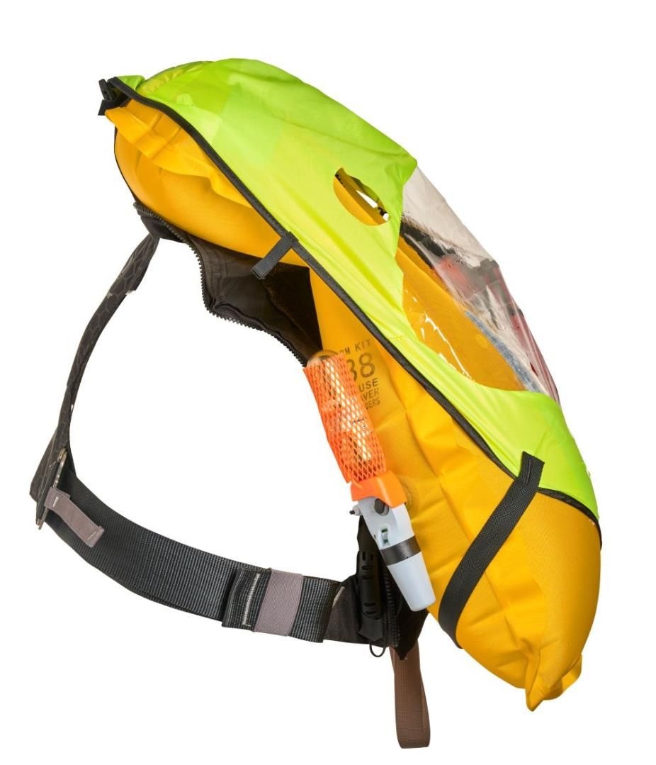 Crewsaver Reddingsvest Crewfit+ 180N Pro auto met harnas, licht & hood zwart