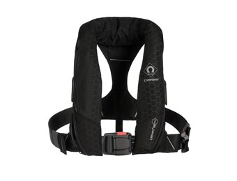 Crewsaver Reddingsvest Crewfit+ 180N Pro auto met harnas, licht & hood zwart