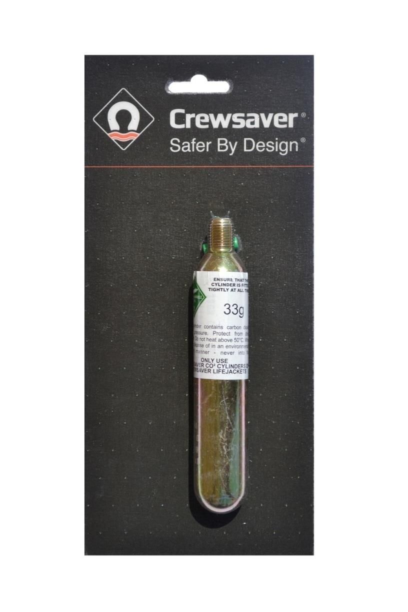 Crewsaver Gaspatroon 33 g voor alle Crewsaver 150N & 165N vesten