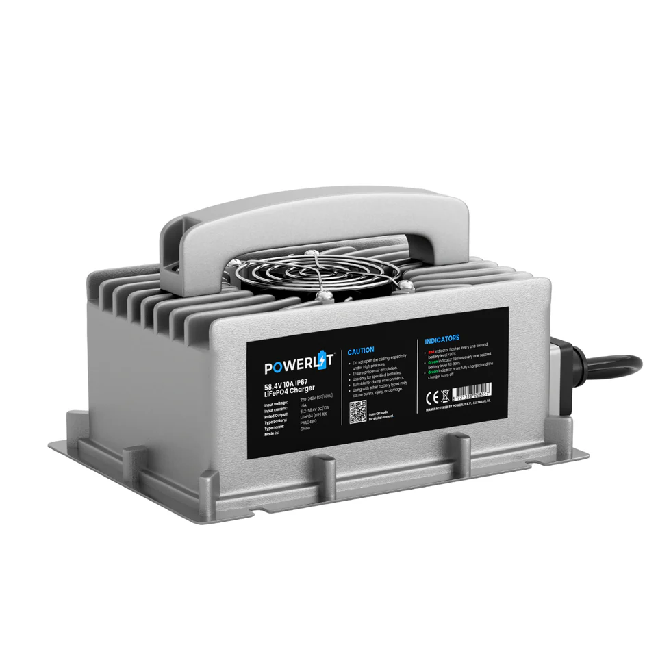 Powerlit 48V 10A LiFePO4 IP67 Lader