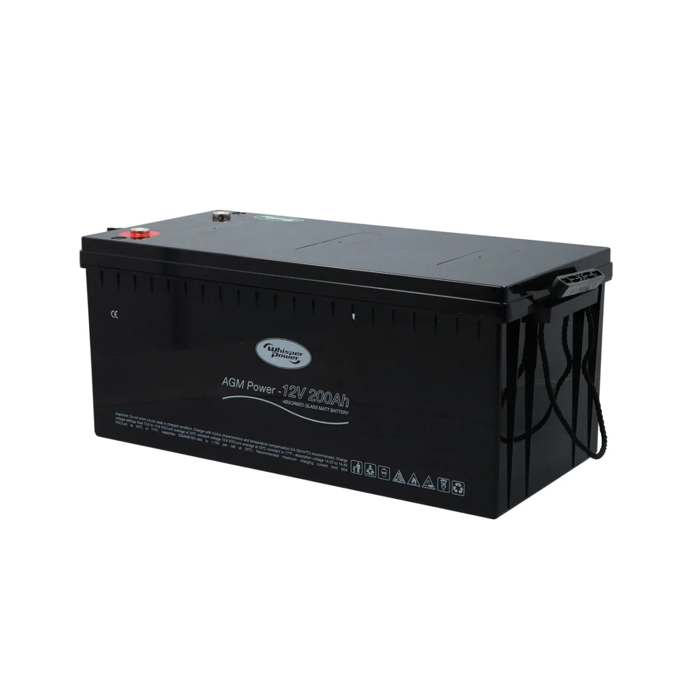 WhisperPower AGM Accu 12 V – 200 Ah, foto 3 van 3
