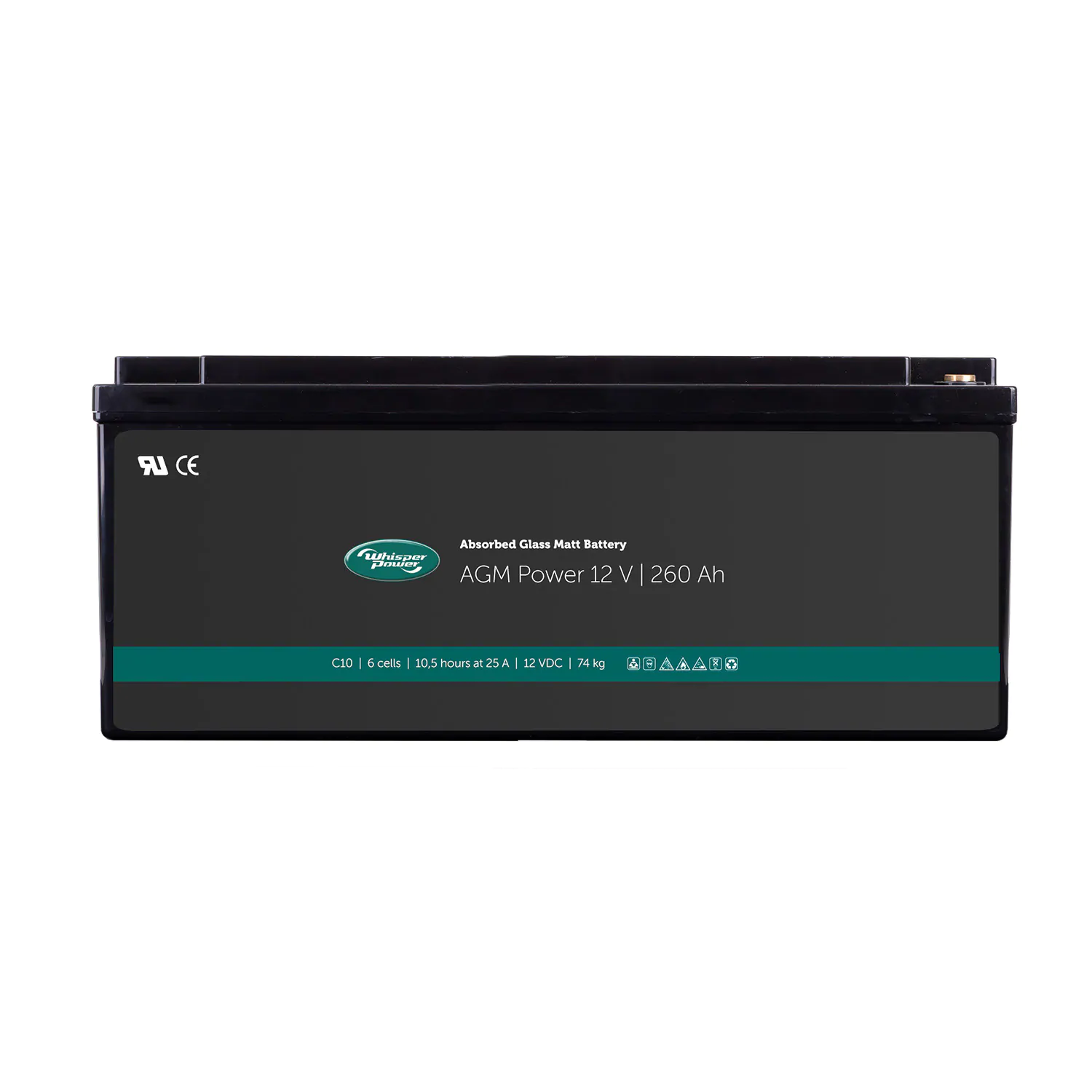 WhisperPower AGM Accu 12 V – 260 Ah