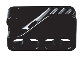 Clamcleat Stootwil klem 6-12 mm zwart